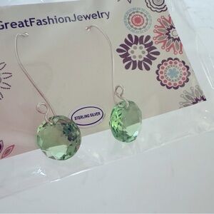 New Earrings Sterling Silver Peridot | Jewelry| August Birthstone | Green | Leo
